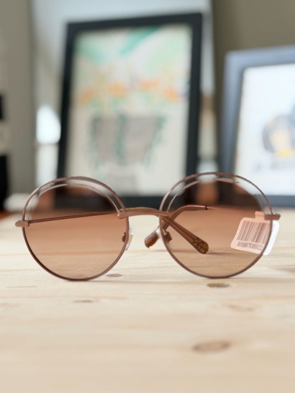 Dolce & Gabbana Brown Round Women's Sunglasses